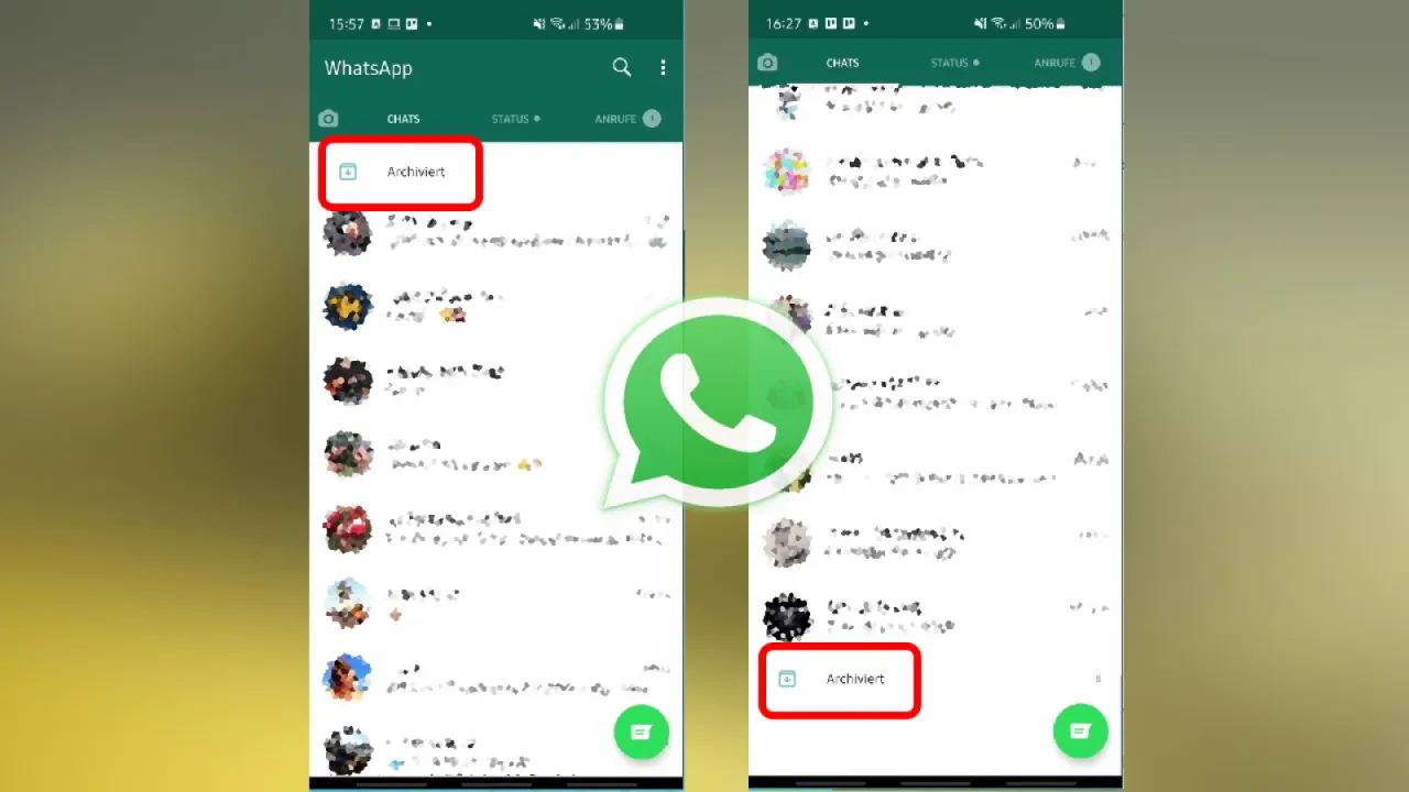 WhatsApp Einstellung Chats archiviert lassen
