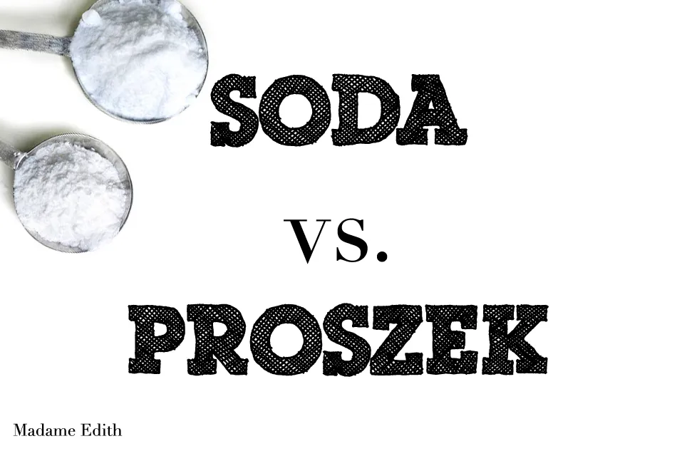 r&oacute;żnica soda proszek do pieczenia infografika
