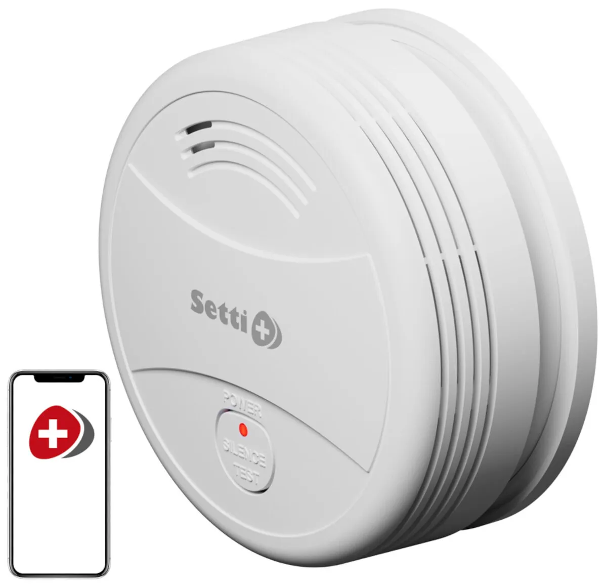 czujnik dymu zakryty foliową torebką lub czepkiem kąpielowym