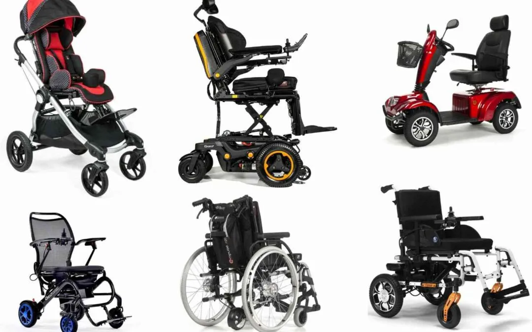 różne typy wózków inwalidzkich dla dorosłych
