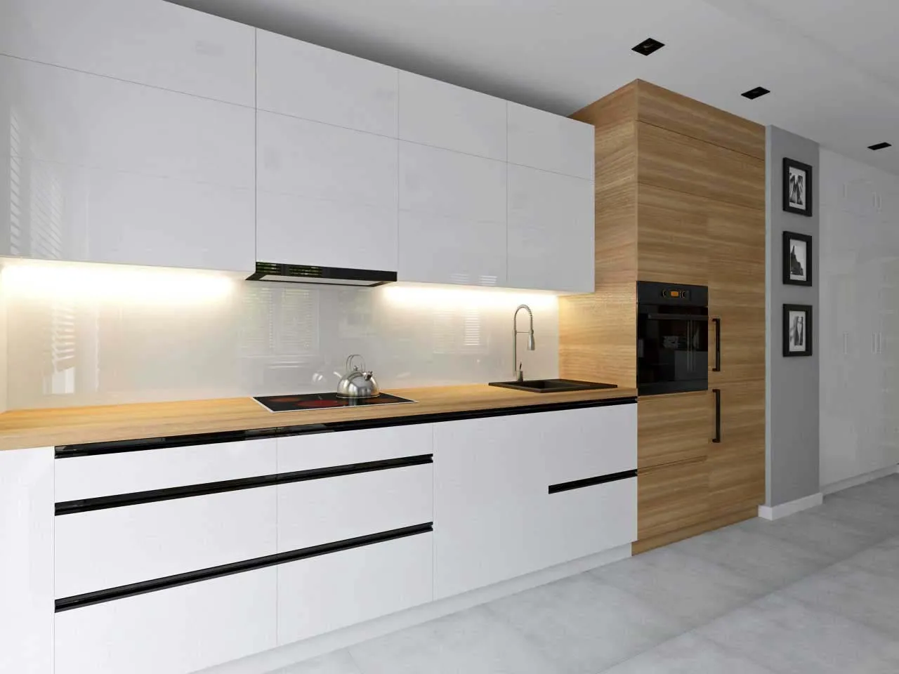 Nowoczesna kuchnia z zabudową na wymiar