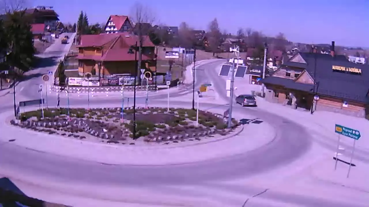 Klin Bukowina Tatrzańska rondo widok ogólny