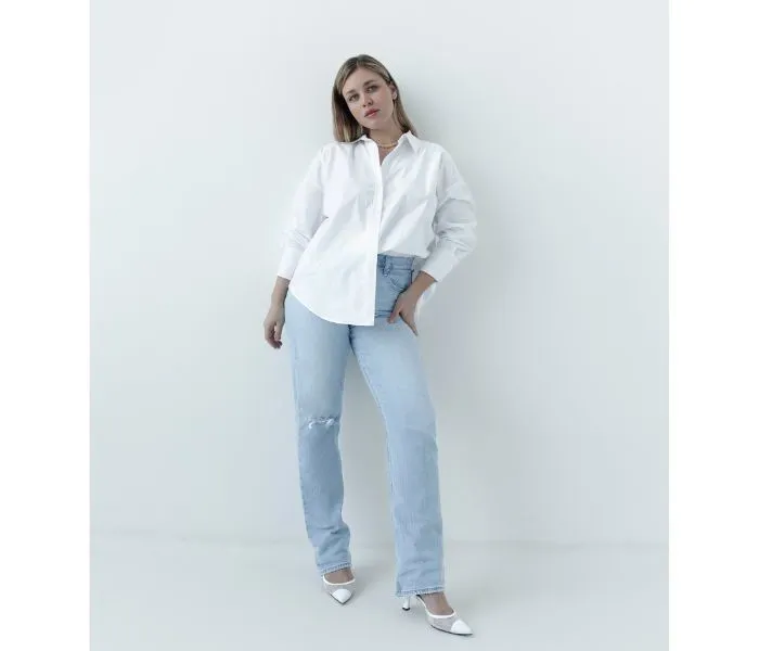 długa koszula ze spodniami stylizacje