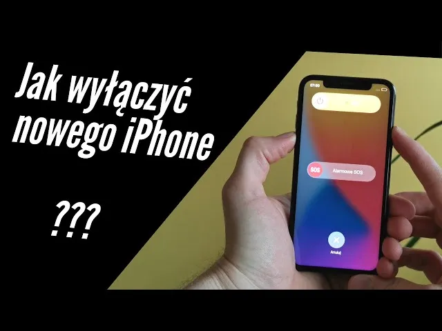 iPhone XS wyłączanie z ustawień