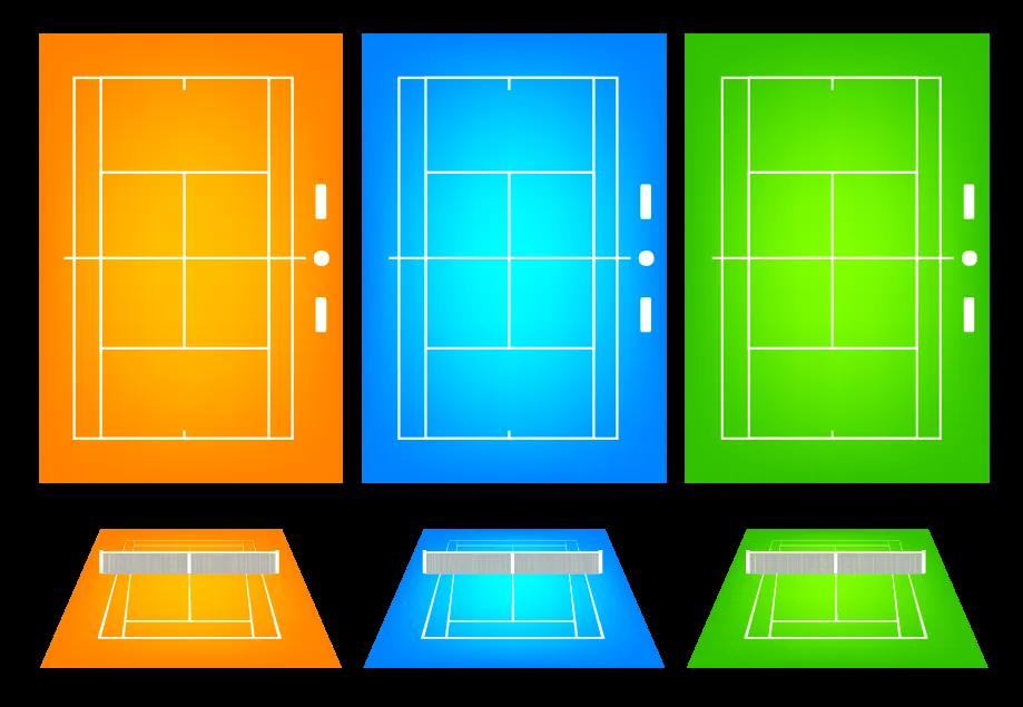 różne nawierzchnie kortów tenisowych porównanie