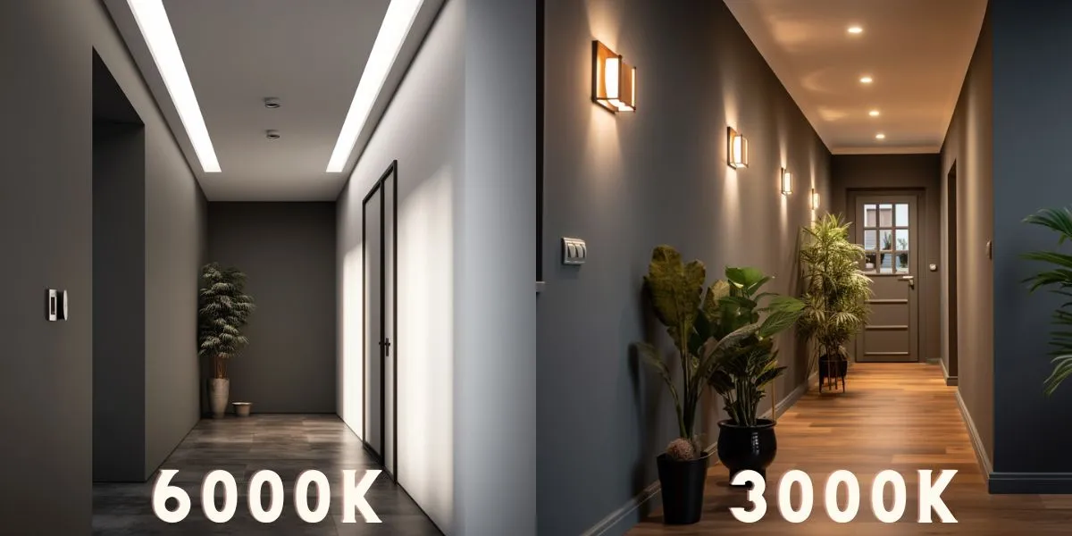 Przedpokój ciepła szarość vs zimna szarość