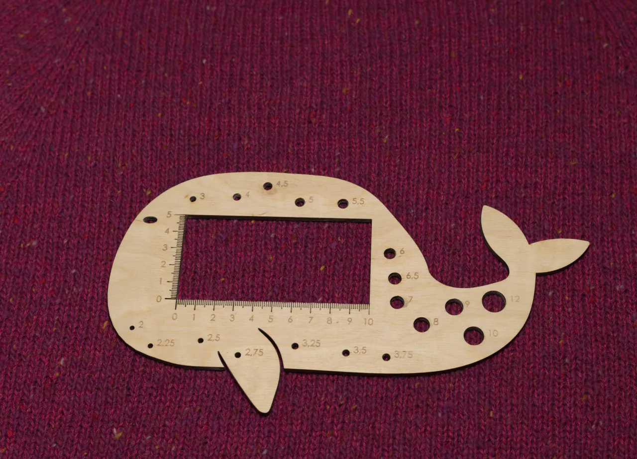 pr&oacute;bka dziewiarska 10x10 cm