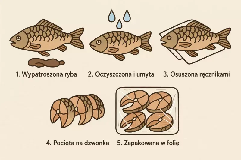 przygotowanie karpia do mrożenia krok po kroku