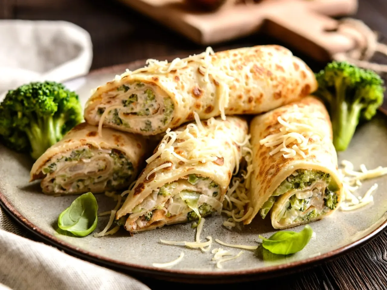 Wytrawne naleśniki z r&oacute;żnymi farszami