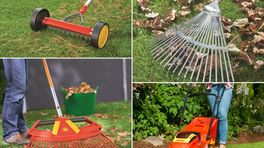 Narzędzia do pielęgnacji trawnika i wyrównywania kolein