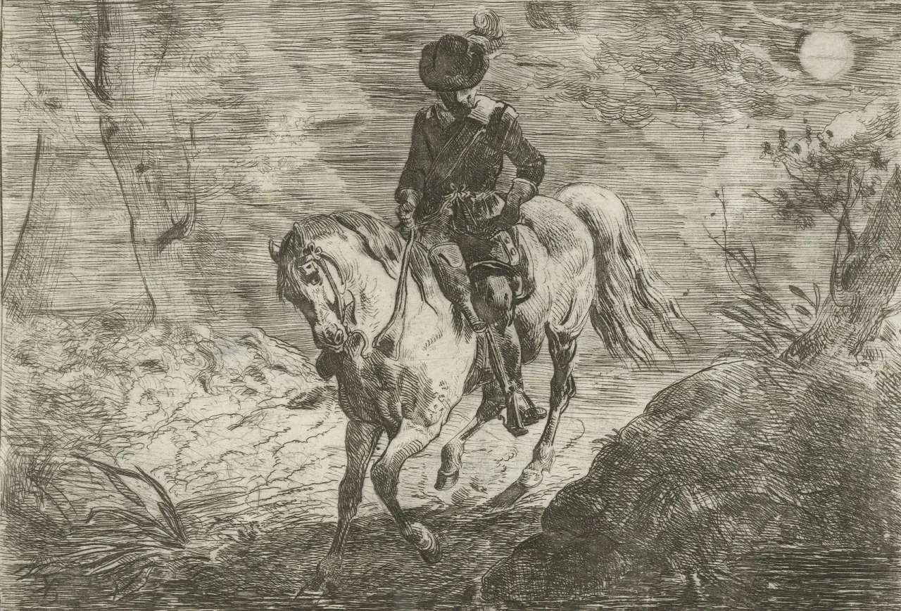 Jeździec bez Głowy ilustracja Irving