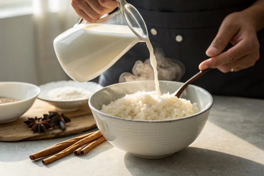 hartowanie mleka w zupie krok po kroku