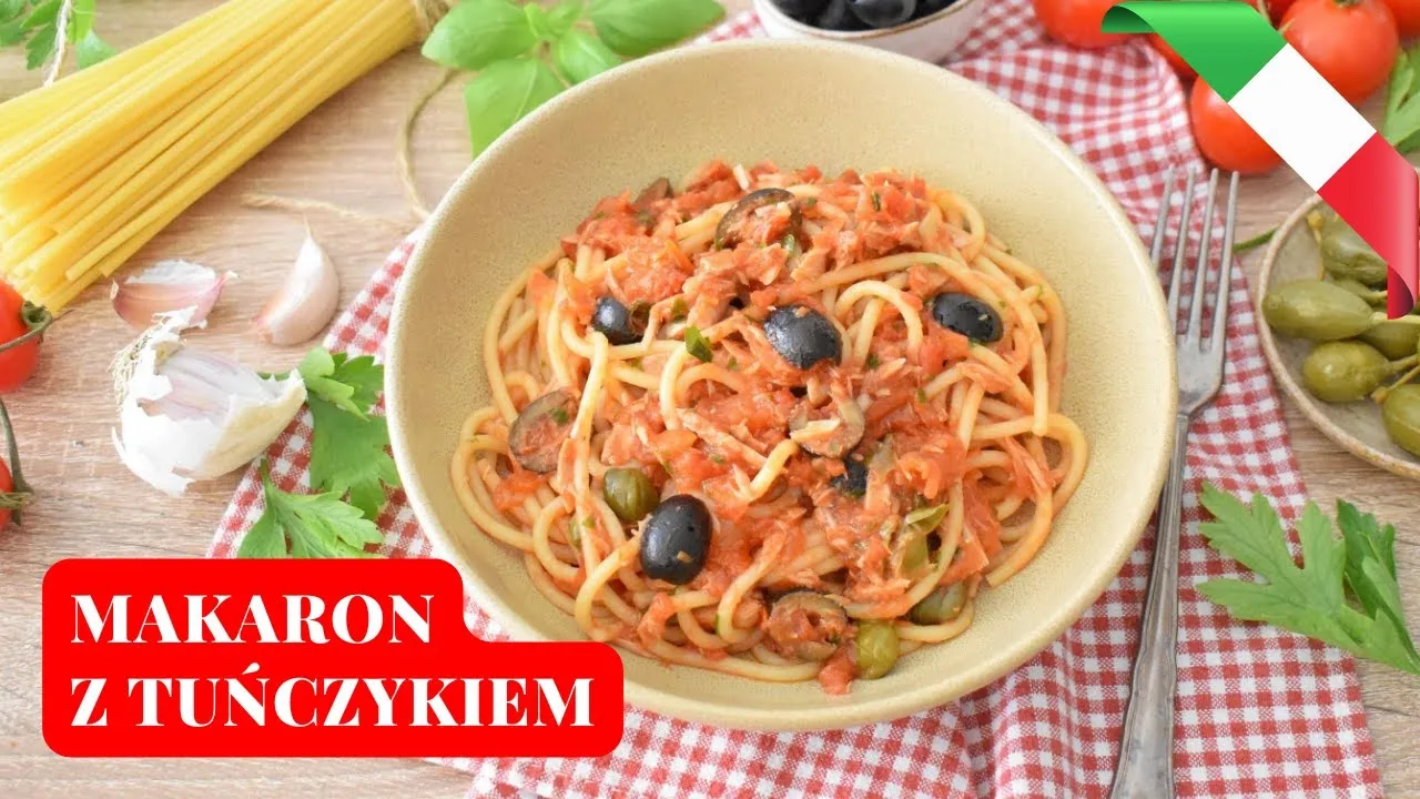 Zdjęcie Prosty przepis na spaghetti z tuńczykiem i pomidorami w 20 minut