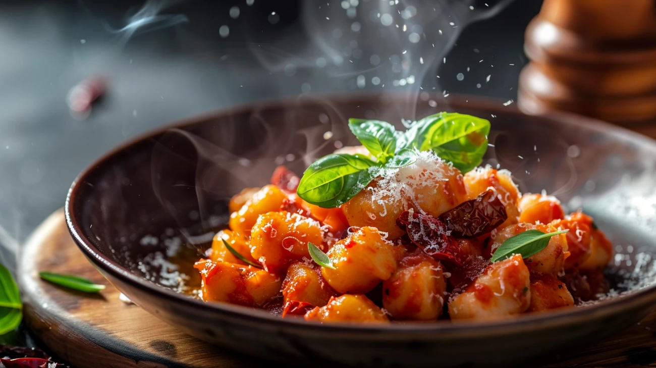 Zdjęcie Włoskie inspiracje na talerzu - gnocchi z suszonymi pomidorami