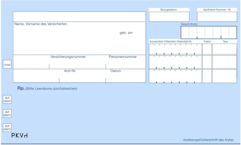 Zdjęcie Alles über das privatrezept grün: Kosten, Gültigkeit und Nutzungsmöglichkeiten