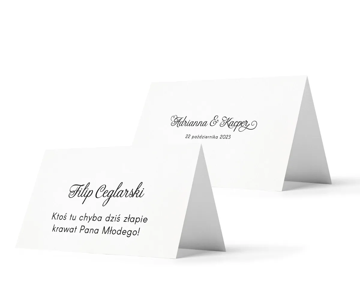 Zdjęcie Jak wypisać winietki dla świadków, które zachwycą gości weselnych