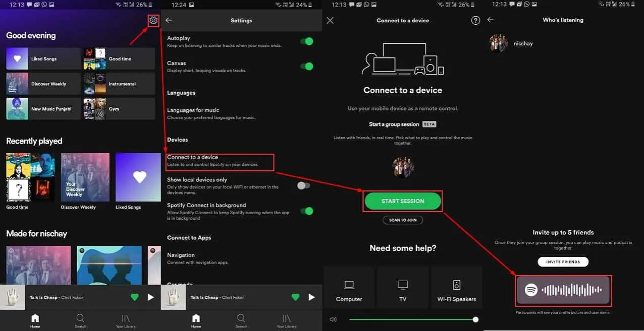 Zdjęcie Jak słuchać razem na Spotify i cieszyć się muzyką z przyjaciółmi