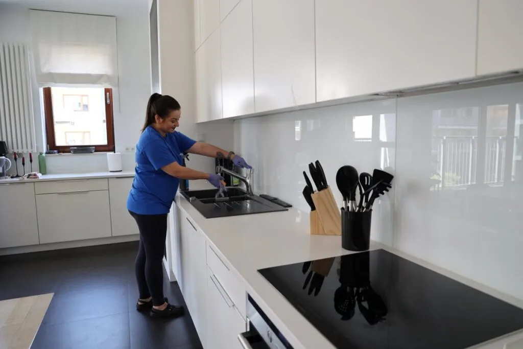 Zdjęcie Skuteczne sposoby na czyszczenie czarnego zlewu w kuchni bez zarysowań