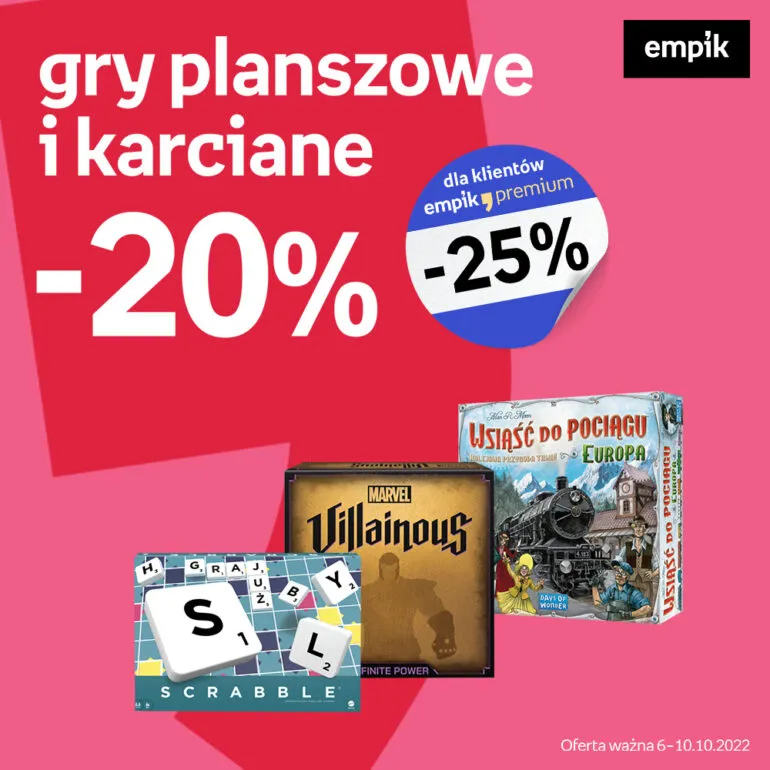Zdjęcie Najlepsze promocje na gry planszowe w Empiku – nie przegap okazji!