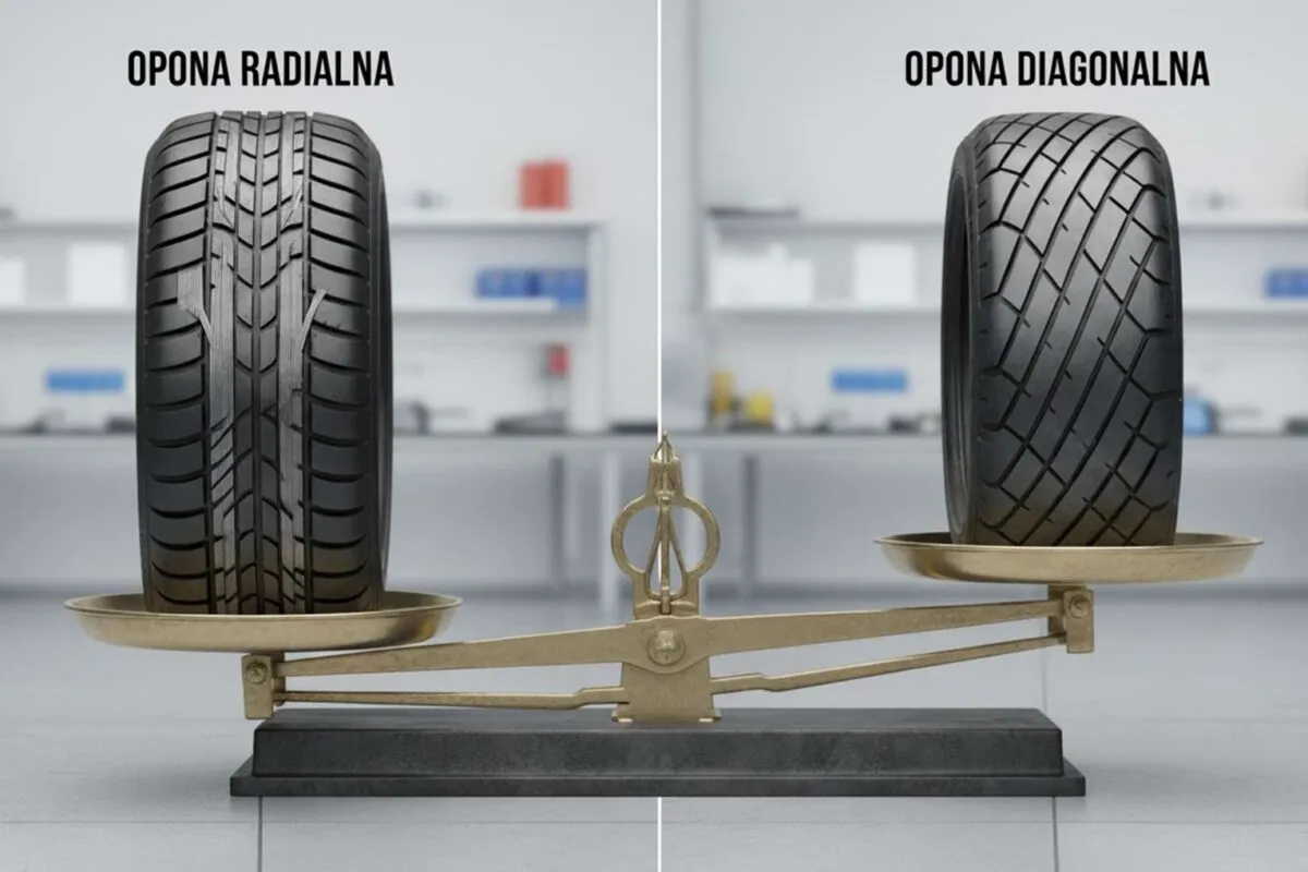 Opona radialna i diagonalna przekr&oacute;j budowa