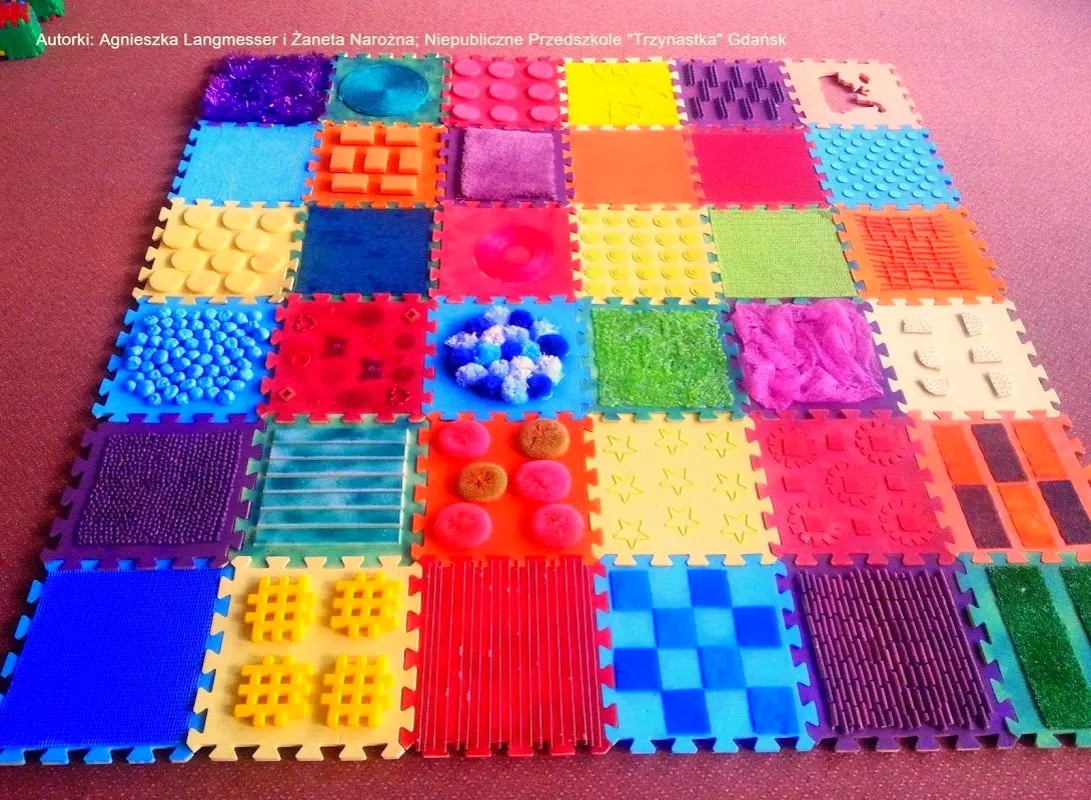 materiały na matę edukacyjną DIY