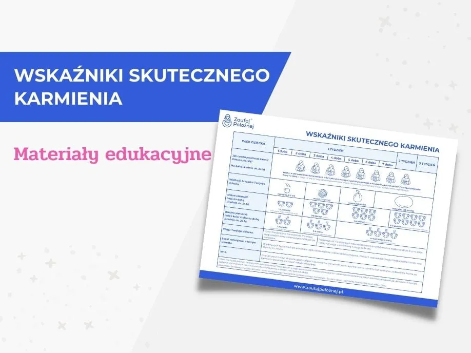 wskaźniki skutecznego karmienia piersią