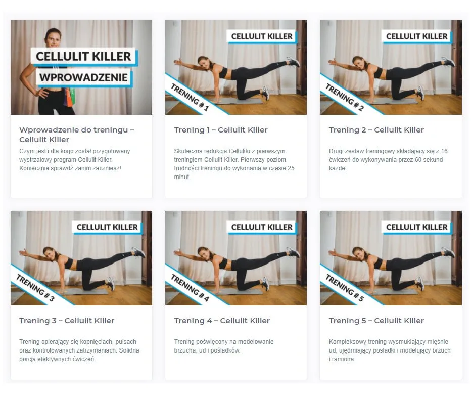 plan treningowy hiit na cellulit ćwiczenia