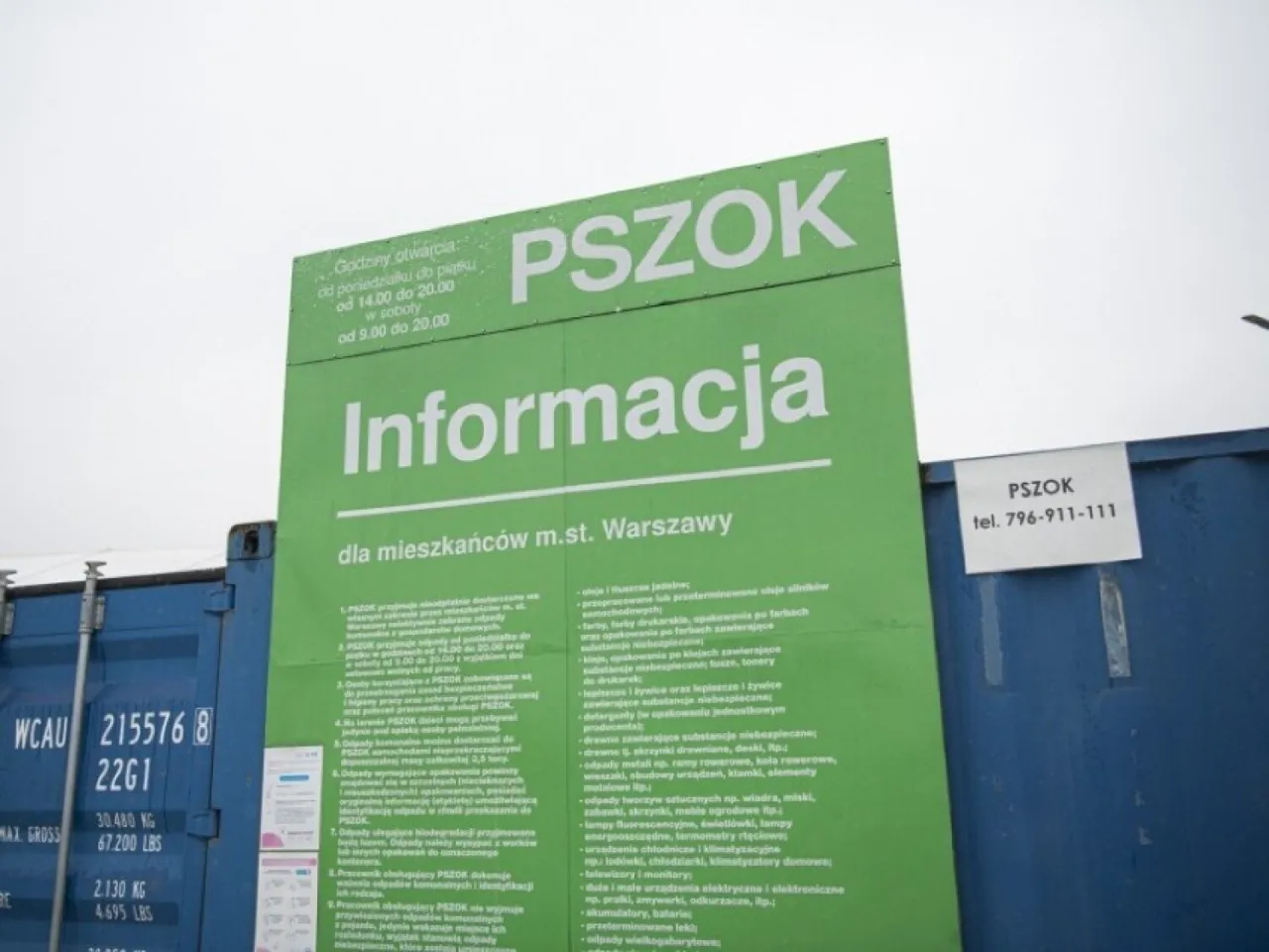 PSZOK Warszawa punkty zbi&oacute;rki opon