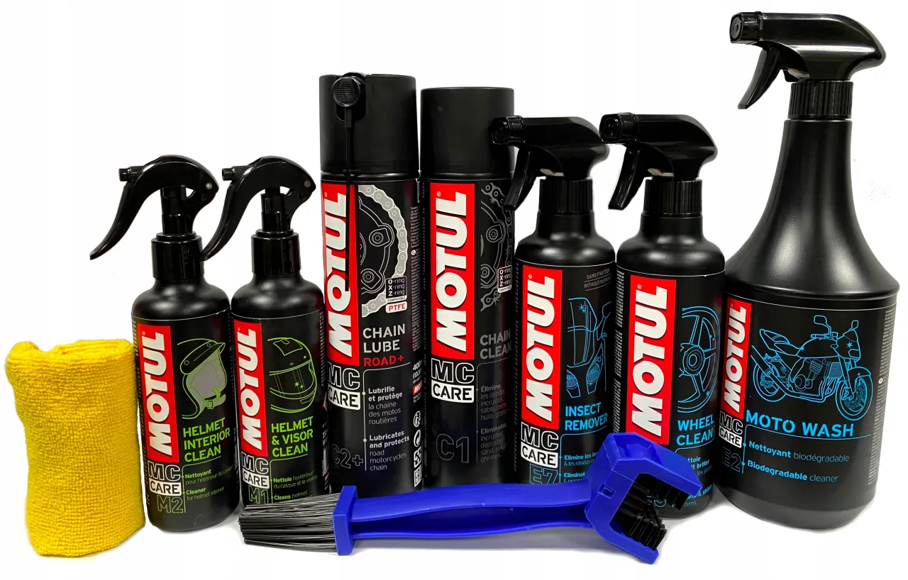 Akcesoria do czyszczenia kasku motocyklowego