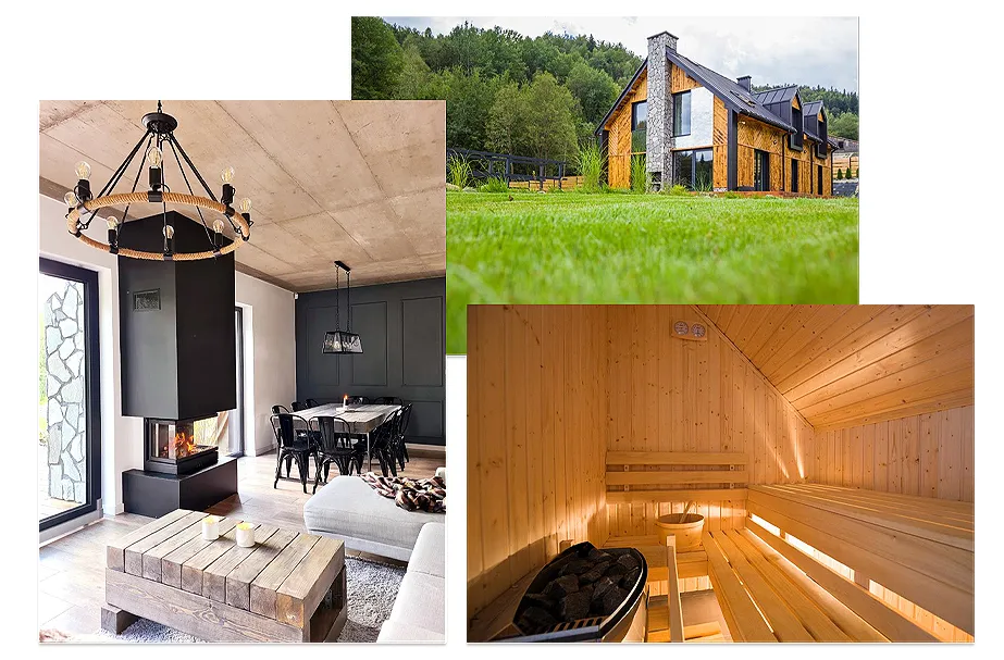 Buk&oacute;wka Luksusowa Bac&oacute;wka jacuzzi sauna basen ogr&oacute;d