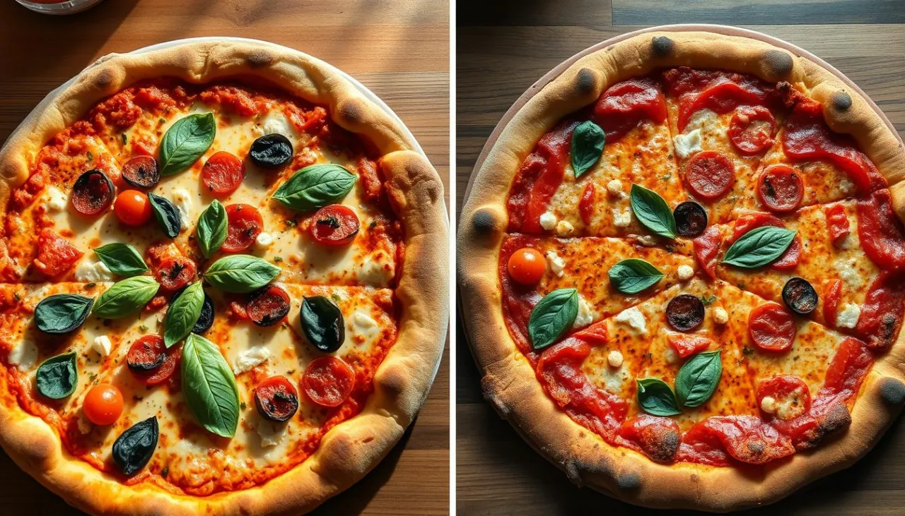 pizza neapolitańska rzymska porównanie