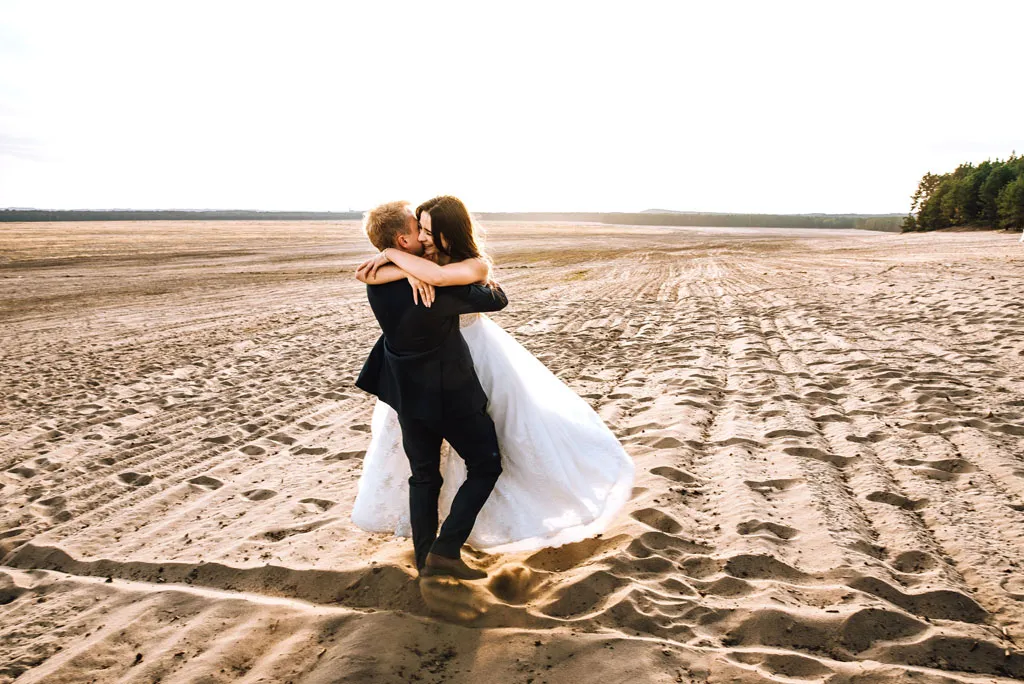 Pustynia Błędowska sesja ślubna