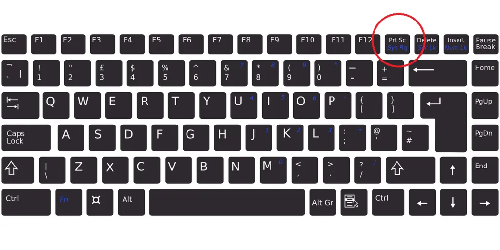 klawiatura pc klawisz print screen