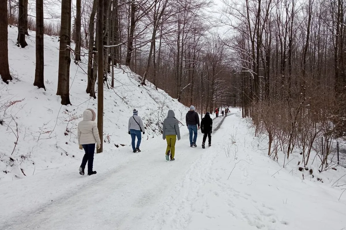 zimowy spacer w dolinie g&oacute;ry