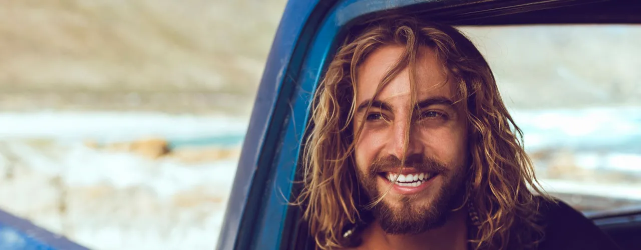 M&auml;nner lange Haare Pflege Routine