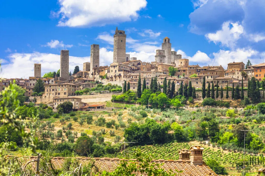 San Gimignano wieże miasteczko Toskania