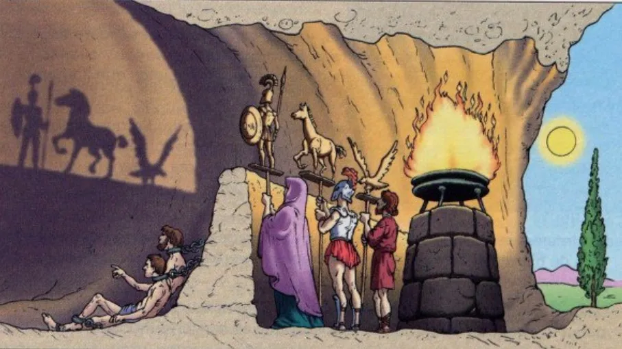 Platon jaskinia Kartezjusz demon