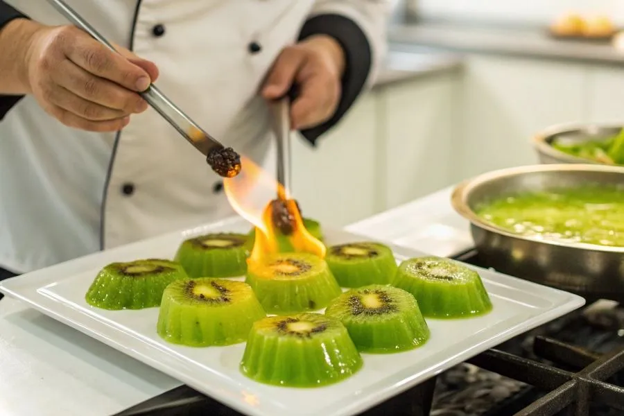 owoce enzymy galaretka ananas kiwi papaja