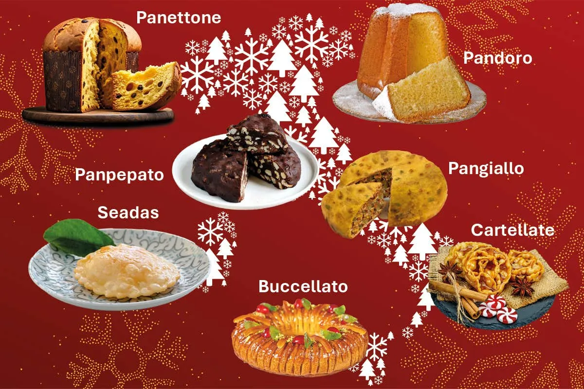 Dolci regionali italiani mappa