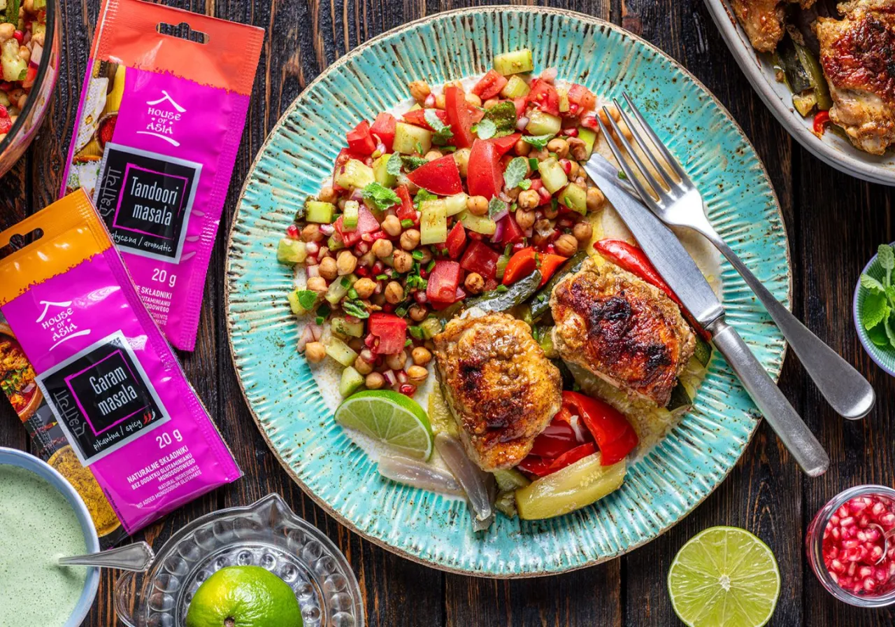 różne dania z tandoori masala