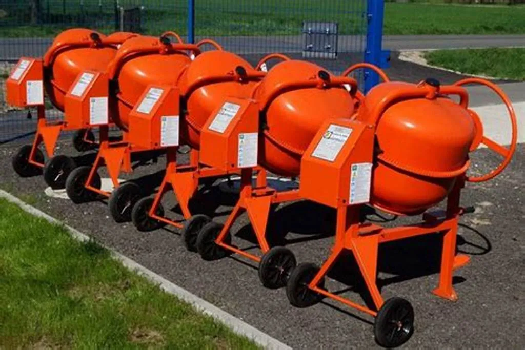 r&oacute;żne typy betoniarek wolnospadowych