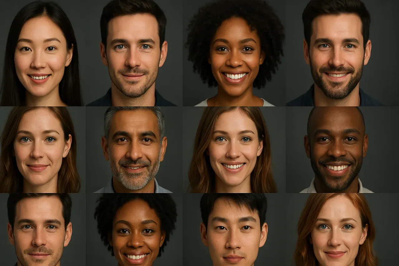 AI portrait generator examples