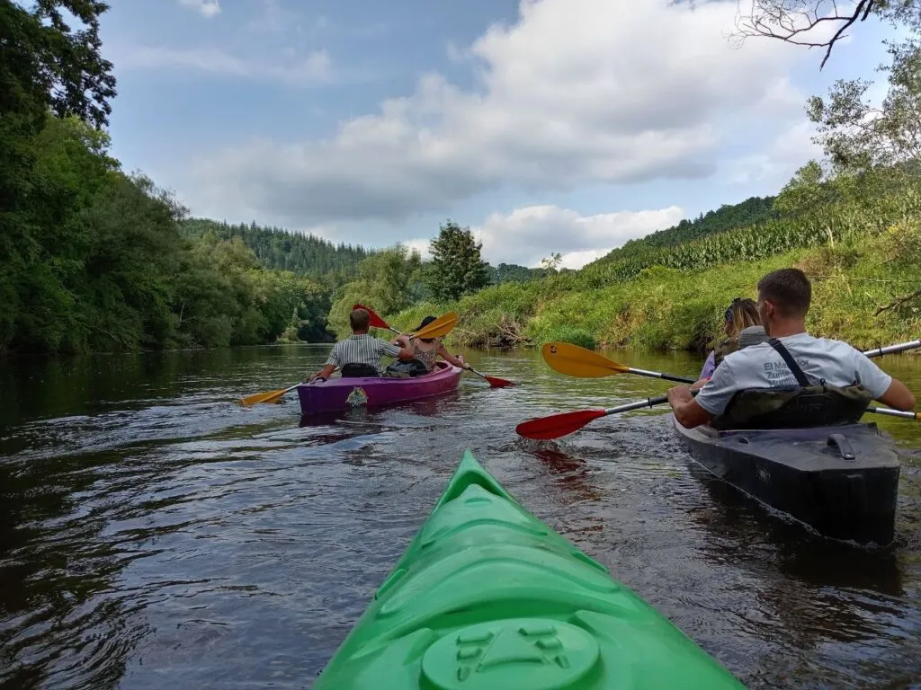 spływ kajakowy rodzina Dolny Śląsk