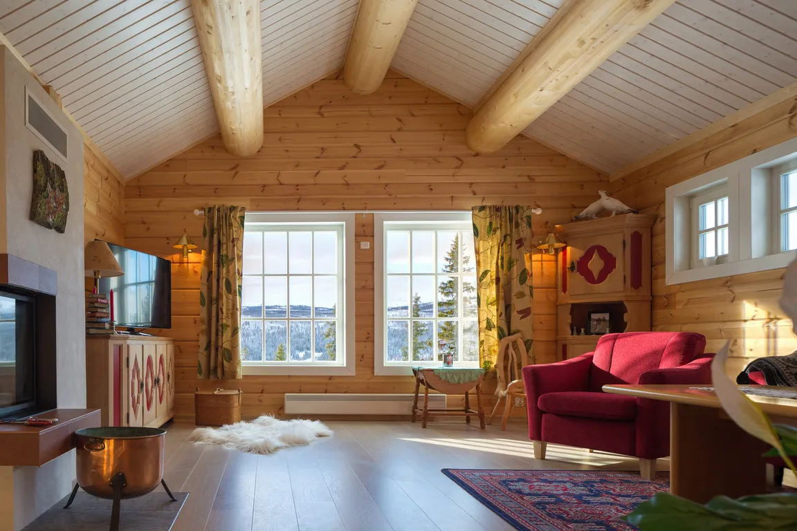 dom z bali r&oacute;żne gatunki drewna i przekroje bali