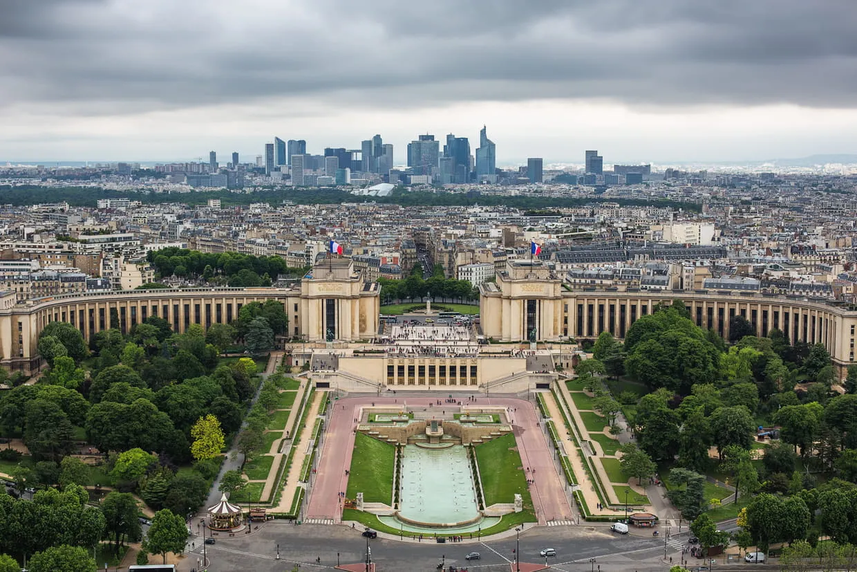 Tour Eiffel vue panoramique Paris