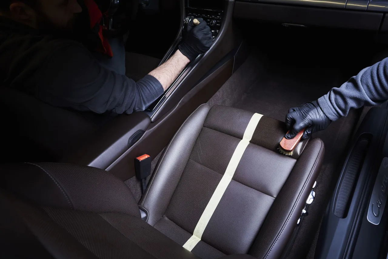 detailing wnętrza samochodu
