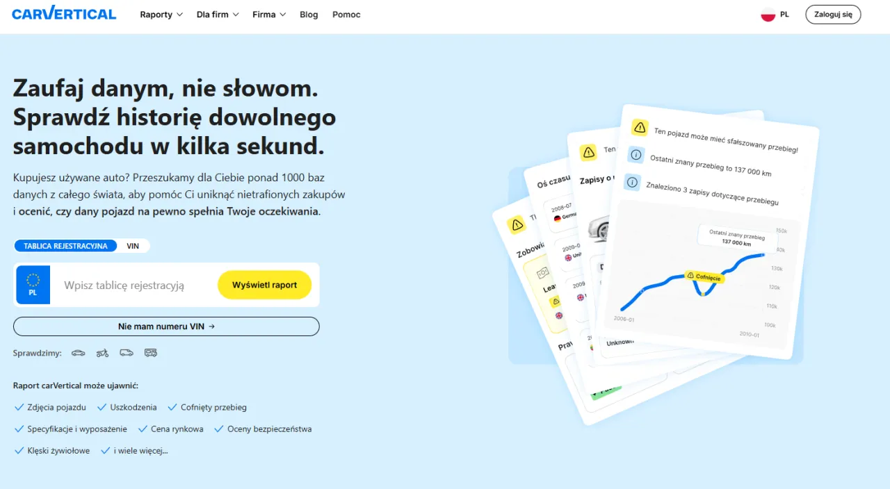Sprawdź historię auta, by uniknąć nieuczciwego handlarza. Raport ujawni cofnięty przebieg i inne ukryte wady pojazdu.