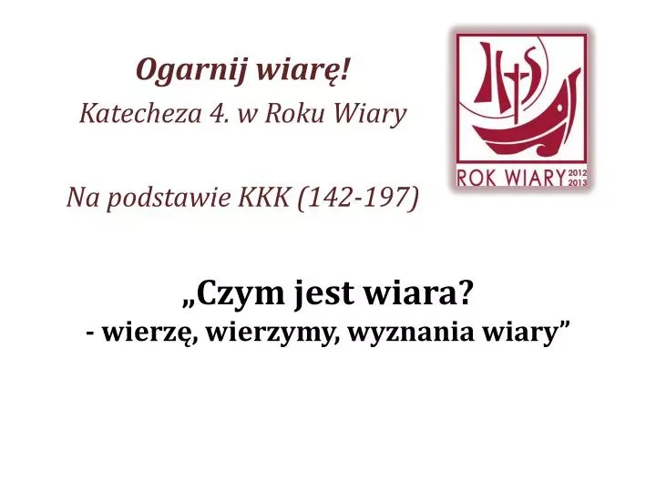 Zdjęcie Czym jest wiara - kluczowe definicje i znaczenie w prezentacji