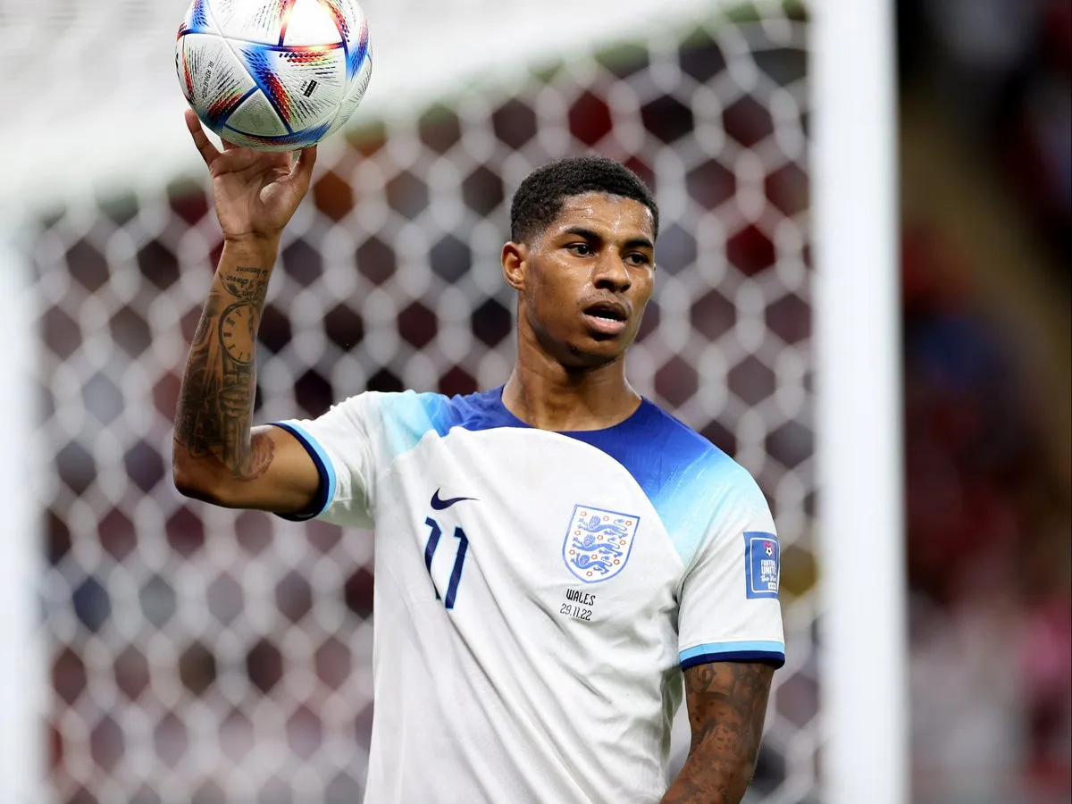 Marcus Rashford w koszulce reprezentacji Anglii