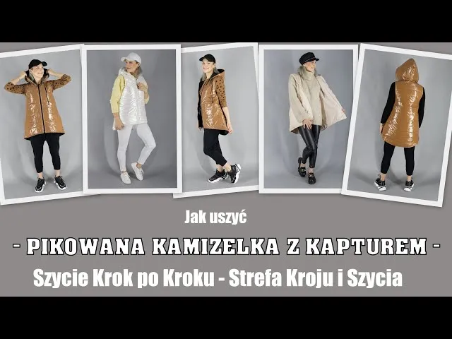 różne fasony kapturów do szycia